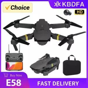 드론 KBDFA E58 미니 WiFi FPV 고도 배터리 1080P 4K HD 카메라 RC 헬리콥터 완구 Dron 접이식 Quadcopter