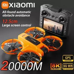 드론 샤오미 S156 GPS 8K 프로페셔널 HD 360 ° 듀얼 카메라 스크린 브러시리스 모터 장애물 회피 쿼드콥터