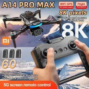 드론 샤오미 A14Pro max GPS 8K 전문가용 HD 카메라 장애물 회피 브러시리스 접이식 쿼드콥터 RC