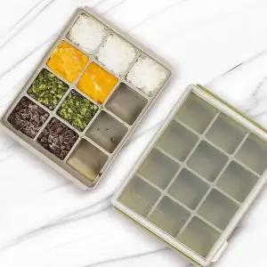 이유식큐브12구 2P 보관용기 준비물트레이 아기실리콘