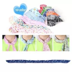 6색 1개 여름 시원한 쿨 스카프 물에 담궈 쓰는 쿨젤 폴리머 목도리