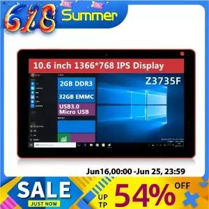 게임용태블릿 32비트 106인치 윈도우 10 태블릿 Z3735F 쿼드 코어 2GB 램 32GB 저장용량 1366x768 IPS 듀얼