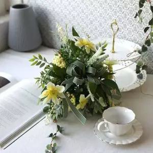 조경용품 아름다운 꽃잎 조화 볼 가렌더 1P 벽장식 인테리어 담장석