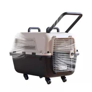 애견 켄넬 중형견 플라스틱 케이지 매직도어 접이식 하우스 이동용