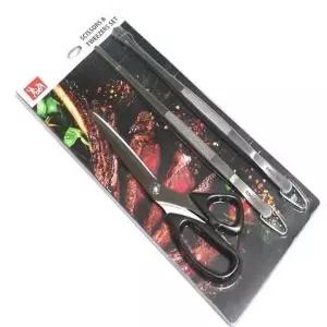 핀셋 주방 도구 세트 식가위 3종 집게 다용도 조리