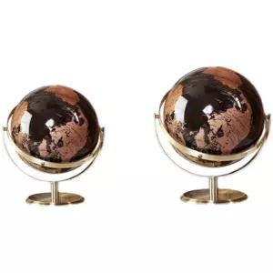 인테리어 지구본조명 라이트 무드등 공부방 사무실 골드 투명 프레임 선물용 디자인램프