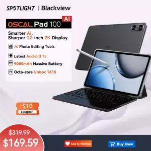 게임용태블릿 월드 프리미어 블랙뷰 OSCAL PAD 100 태블릿 12인치 2K FHD 유니소크 T615 1224GB 램 256GB