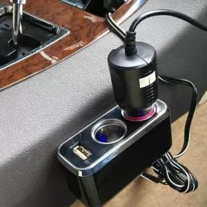 차량시거잭멀티소켓 새차선물 시거잭 USB 2소켓 차량용 시거잭확장