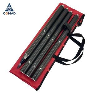 1.8M 측량 폴, 길이 GPS 프리즘 탄소 섬유 GNSS RTK 측량용, 4개 5/8x11 나사