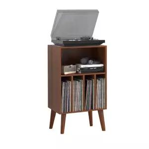 원목lp보관함 수납장 턴테이블 인테리어 정리 다기능 오디오 거실 레트로