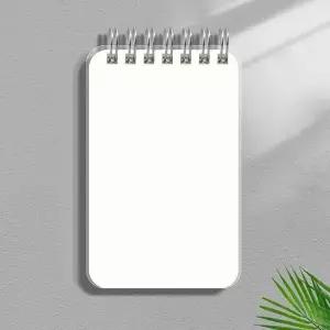 투명커버 무지 수첩 10p세트 스프링 포켓 작은수첩 WFJ64MZ