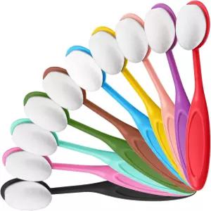 카드 제작을 위한 10가지 PCS 컬러 잉크 블렌딩 브러시 공예 세트 스텐실 드로잉 도장을 코딩 핸들이 있는