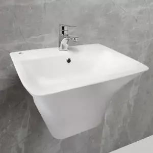 일체형 세면대 사각 욕실 세면기 HLBATH HLDL520