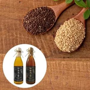 해달 참기름 350ml 1병 + 들기름 350ml 1병 벌크