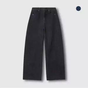 JAJU 여 와이드 절개 데님 팬츠 2종택11224866