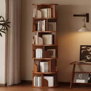 원형 회전 책장 책꽂이 높은 공간활용 모서리