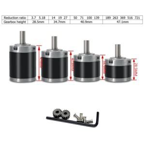 36mm 유성 기어박스 555 3530 31ZY 520 DC 모터용 지구본/자동차/비행기/로봇 및 DIY 모델용 고토크