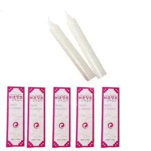 양초 초 2개X5 기둥초 제사 캔들 파라핀