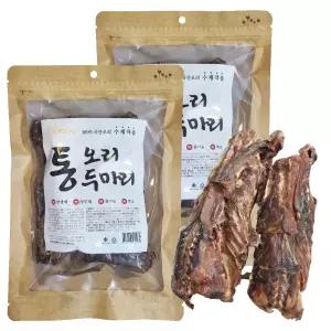 쿠코 통오리 두마리 강아지 수제간식 (오리몸통 2P) X2세트