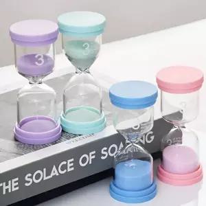 3분 양치 모래시계 욕실 인테리어 파스텔 타이머 모래