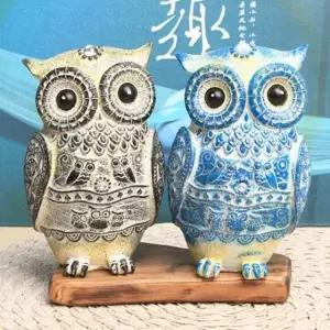 장식품 카페소품 선물 장식인형 2P세트 실내장식 인형 소품