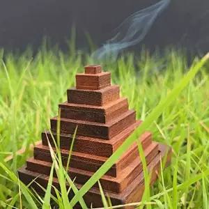 인센스 스틱 콘 피라미드 멀바우 원목 홀더 향받침 사은품