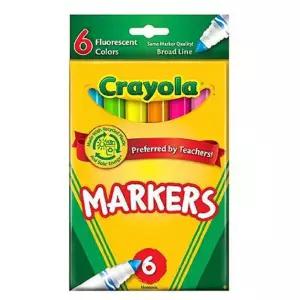 크레욜라 형광 마카 6색