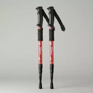 등산 스틱 트레킹 폴 I자형 2P 세트 경량 보행 보조 지팡이 등산용품