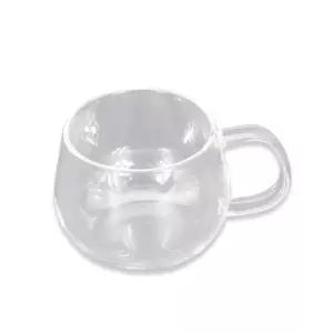 커브드 글라스 유리 머그 400ml 유리컵 물컵