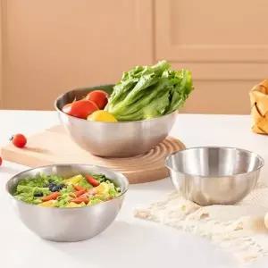 믹싱볼 3종 세트 스텐 쌀 세척 볼 주방 조리 도구