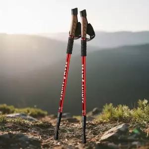[셀러에이드]충격흡수 등산스틱 I자형 트레킹폴 2P 세트 전문가용 등산용품