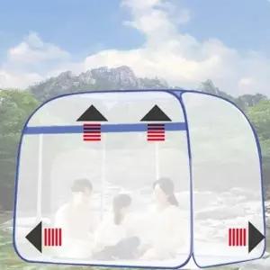 모기장 원터치 사각 방충망 캠핑 침대 바닥용