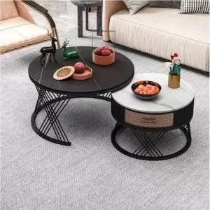 대리석 거실테이블 탁자 티테이블 라운드 인테리어 소파테이블