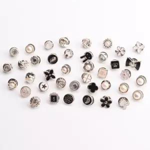 오픈방지단추 브로치 옷고정 매너단추 10P DD 10910