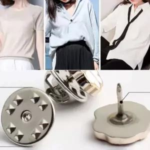 오픈방지단추 브로치 옷고정 매너단추 5P DD 10910 레