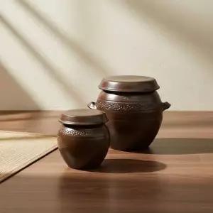 영암 현관 소금단지 풍수 인테리어 소품 미니 장독대 항아리 1호 2호