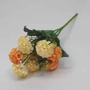 인테리어 촬영소품 성묘조화 꽃다발 수국 조화 옐로우