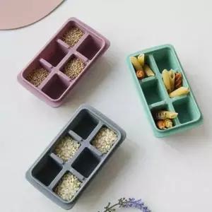 얼음틀 파스텔 실리콘 뚜껑 미니 아이스큐브 얼음 이유식 1P