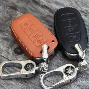 자동차키홀더 싼타페 TM 스마트키케이스 천연가죽