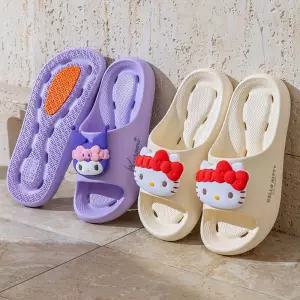 산리오 입체 페이스 욕실 슬리퍼 마이멜로디 시나모롤 쿠로미 헬로키티 EVA 미끄럼방지