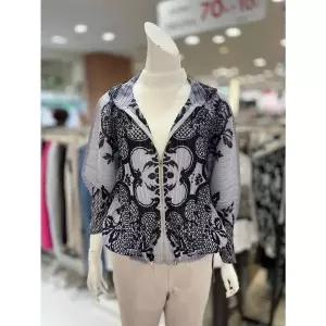 [트리아나]소고 세이브존01 플리츠 후드넥 가디건 AK2GA02 A_P420729686