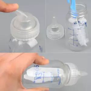 아기 강아지 초유 분유 수유 젖병 세트 실리콘 젖꼭지 애완 반려 동물 고양이 토끼 수유기