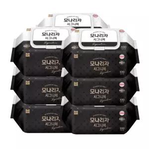 모나리자 시그니처 물티슈 캡형 100매x9팩