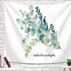 패브릭 북유럽 4호 그린유칼립투스 가림막 소 100X70