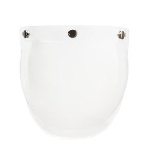 버블 바이저 범용 호환 핏 3 스냅 오픈 페이스 헬멧 레트로 쉴드  UV 보호 코팅 고강도 윈드쉴드