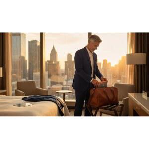 GOX 여행용 남성용 가방 케이스 파우치 오렌지 그레이 세면도구 정리 도프 다기능 포장 키트