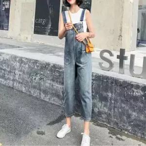 멜빵바지 데님점프수트 오버롤 여름 점프슈트 청바지