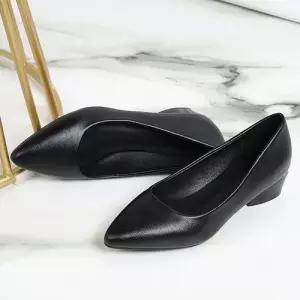 통굽 단화 봄가을 빅사이즈 스틸레토 컴포트 여자플랫슈즈 ible5