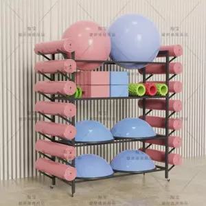 짐볼 거치대 매트 소도구 요가매트 선반 수납 필라테스 요가