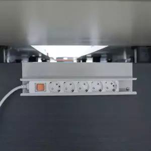 책상 다리 커버 멀티탭 홀더 그레이